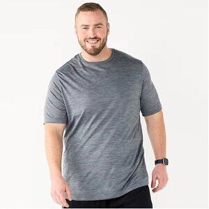 Big & Tall Tek Gear Dry Tek Tee T-Shirt, Gray, XL Tall